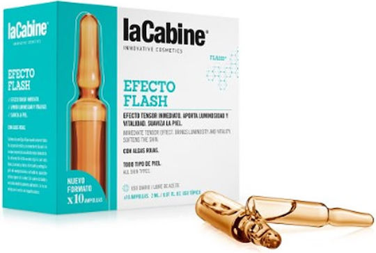 LaCabine Flash Effect Serum Ampulă Hidratantă Pentru Față Pentru Strălucire 10x2ml