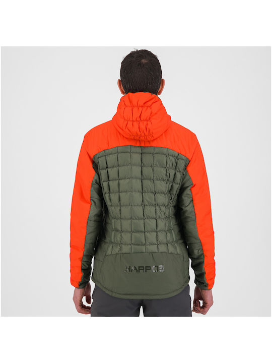 Karpos Outdoor Men's Winter Jacket Waterproof Thyme/Spicy Orange