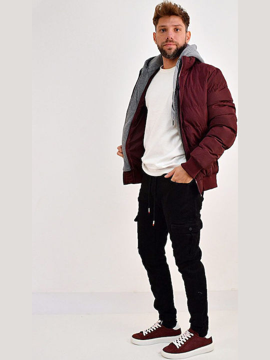 Winter Jacket Puffer Burgundy