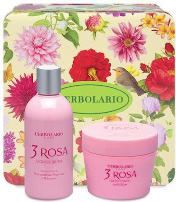 L' Erbolario 3 Skin Care Set for Cleaning Body Cleaning with Bubble Bath