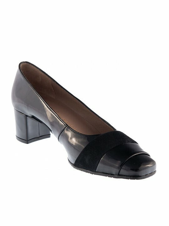 Milanesa Patent Leather Black Low Heels