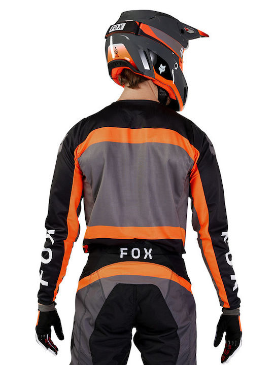 Fox Ανδρική Μπλούζα Motocross Μακρυμάνικη Μαύρο Χρώμα