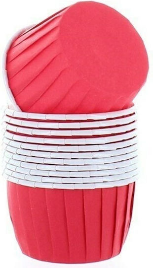 Baked Love Small Non-Stick Paper Baking Cups 12 Pcs Fuchsia