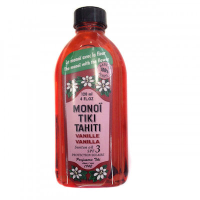 Monoi Tiki Tahiti Sonnenschutzmittel Öl Für das Gesicht SPF3 120ml