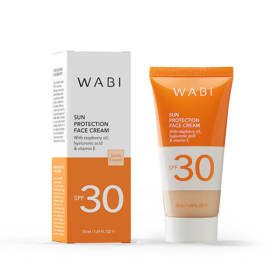 Wabi Beauty Αντηλιακή Κρέμα Προσώπου SPF30 με Χρώμα 50ml