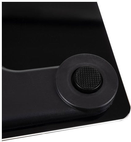 Ruhhy Smart Badezimmerwaage mit Körperfettmessung & Bluetooth in Schwarz Farbe 22525