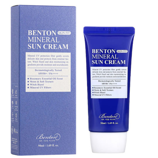 Benton Mineral Sun Mineral Αντηλιακή Κρέμα Προσώπου SPF50 50ml