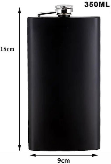 Panora Sticlă Oțel inoxidabil Negru 350ml