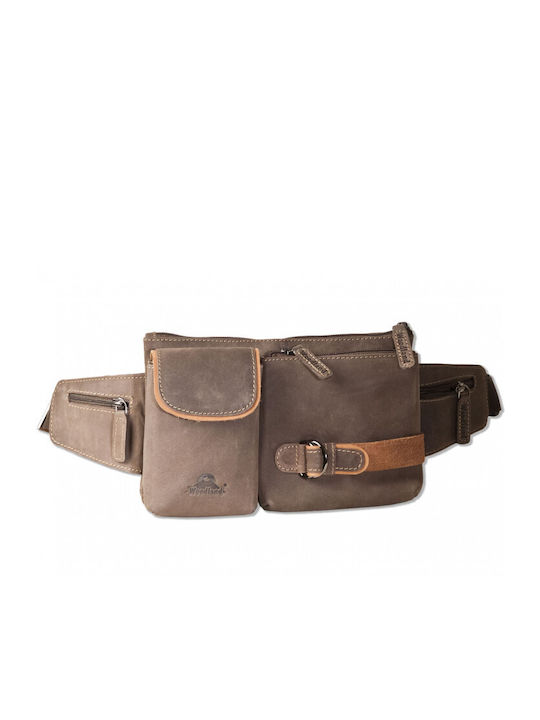 Woodland Leather Waist Bag Brown