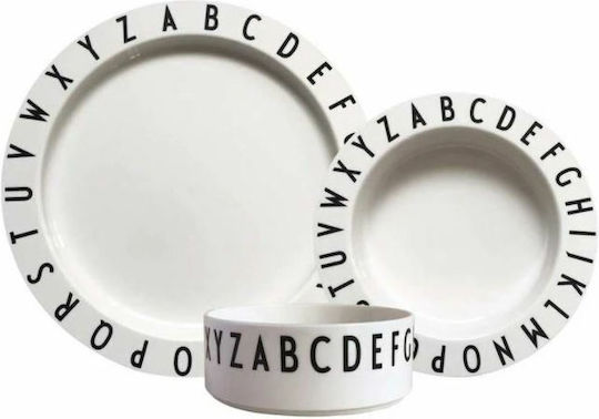 Design Letters Σετ Φαγητού ''eat And Learn'' από Πλαστικό Λευκό