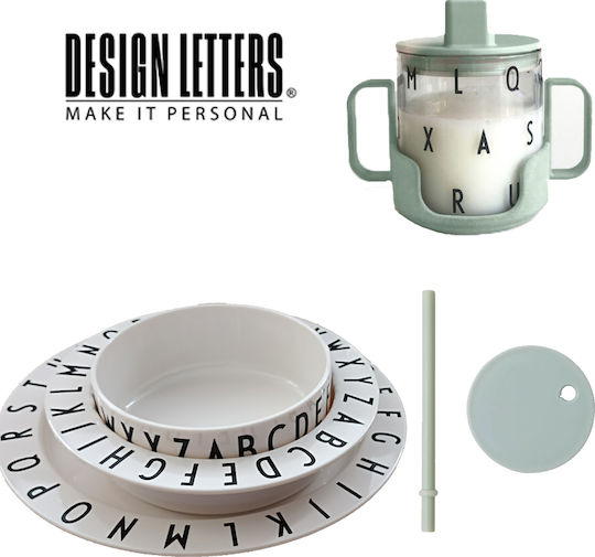 Design Letters Σετ Φαγητού ''eat And Learn'' από Πλαστικό Λευκό
