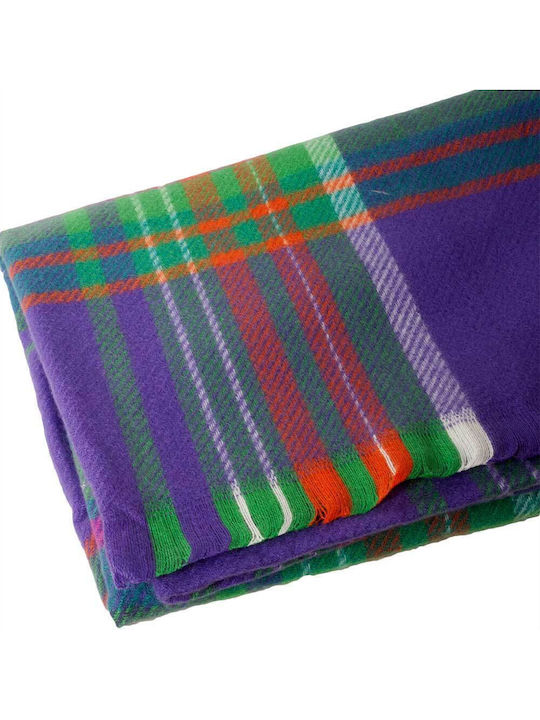 Women's Wool Scarf Purple
