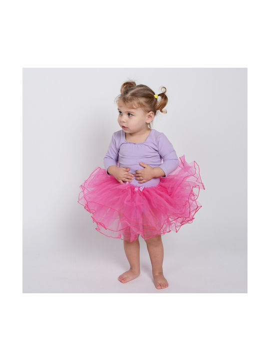 Godance Παιδική Φούστα 3-Layer Tutu Φούξια