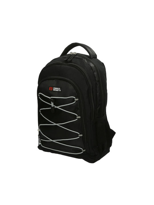 Enrico Benetti Stoff Rucksack Schwarz 12Es