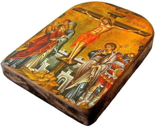 Taufgeschenk mit Kirchlichem Bild aus Holz 1cm