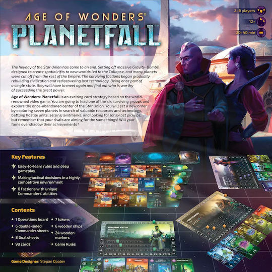 Настолна игра Age of Wonders Planetfall за 2-6 играчи 12+ години (EN) Arcane Wonders