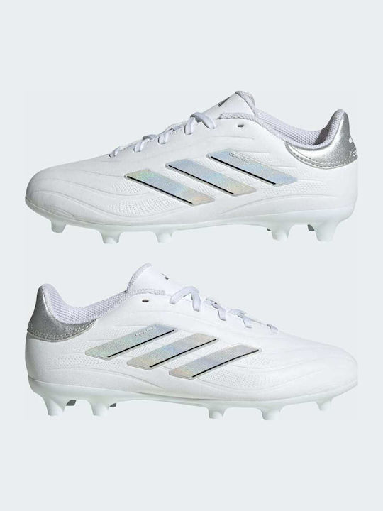Παιδικά Ποδοσφαιρικά Παπούτσια Copa Pure.2 League Fg Jr με Τάπες Λευκά