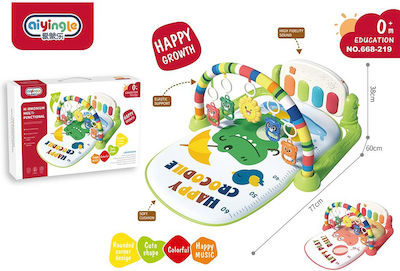 Activity Playmat Ηappy Growth with Music Green for 0+ months