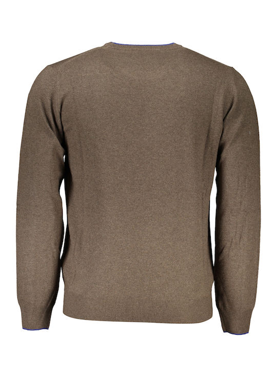 Harmont & Blaine Men's Long Sleeve Sweater Coffee.