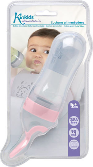 Kiokids Silicone Baby Feeder for 6+ months Pink