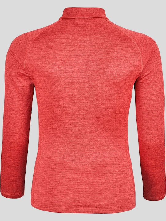 Tencia Μακριά Fleece Γυναικεία Ζακέτα με Φερμουάρ σε Ροζ Χρώμα