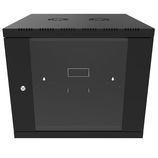 Canovate Επιτοίχια Καμπίνα Rack 12U 60x60cm Μαύρο WS3O-9-1266A