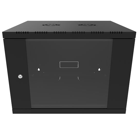 Canovate Επιτοίχια Καμπίνα Rack 6U 60x40cm Μαύρο WS3O-9-0664A