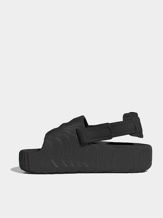 Adilette 22 XLG Γυναικεία Σανδάλια Flatforms Μαύρα