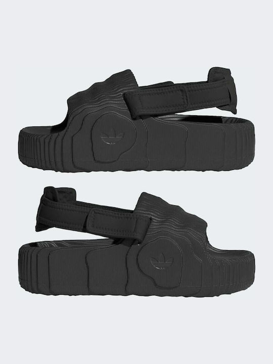 Adilette 22 XLG Γυναικεία Σανδάλια Flatforms Μαύρα
