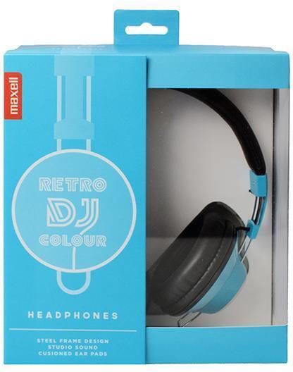 Maxell Retro Ενσύρματα Over Ear Ακουστικά Μπλε