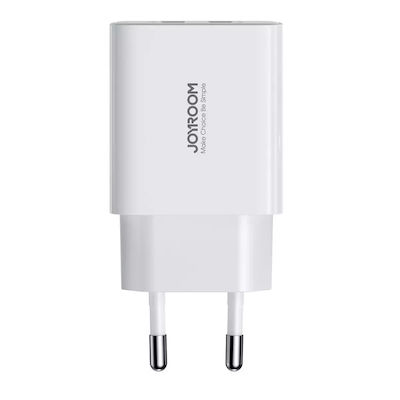 Joyroom Încărcător Fără Cablu cu 2 Porturi USB-A 10.5W Livrarea energiei Albς (JR-TCN04)