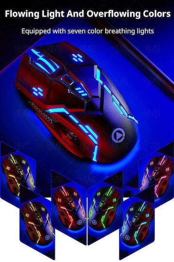 Silver Eagle G5 Wireless Gaming Mouse 3200 DPI Negru