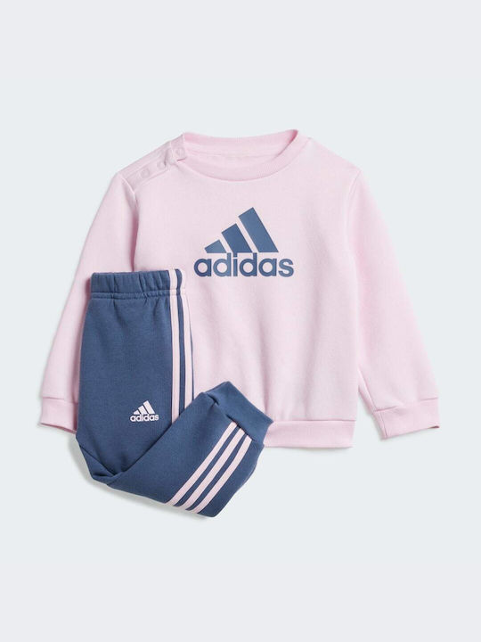 Adidas Kinder Sweatpants Set - Jogginganzug Rosa 2Stück Badge Sport