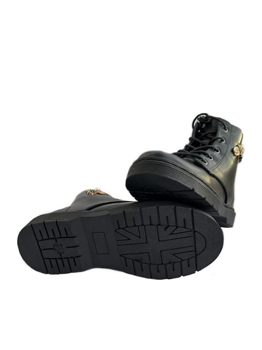 Kids Boots with Zipper Black