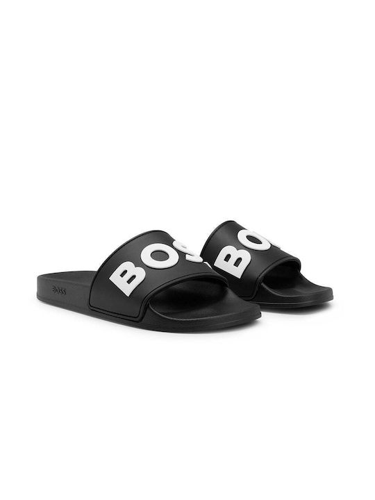 Boss Shoes Men's Slides Black