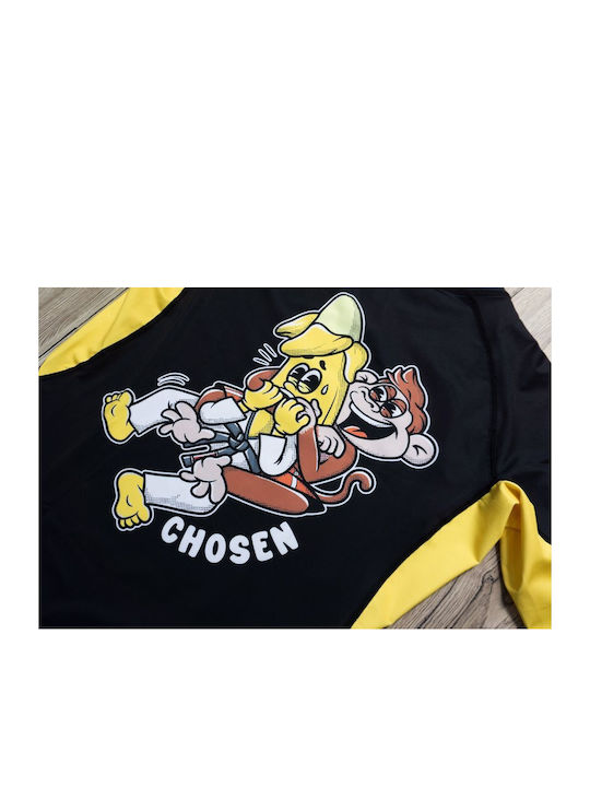 Chosen Chokes & Diet Herren Kurzärmlig T-Shirt CHRS125 für Jiu-Jitsu Schwarz