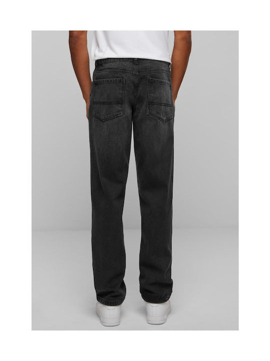 Heavy Ounce Ανδρικό Παντελόνι Τζιν με Loose Straight Εφαρμογή Black