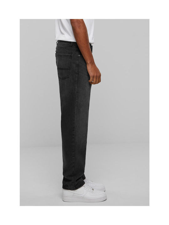 Heavy Ounce Ανδρικό Παντελόνι Τζιν με Loose Straight Εφαρμογή Black