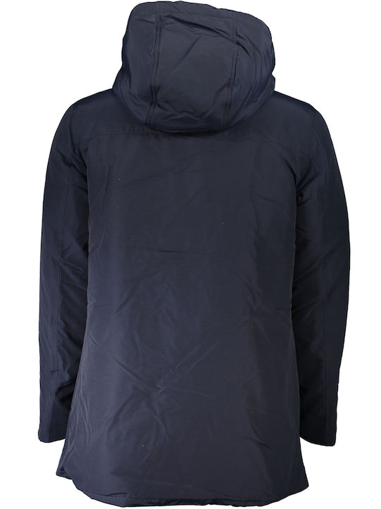 Woolrich Herren Winter Jacke Lässig Blue.