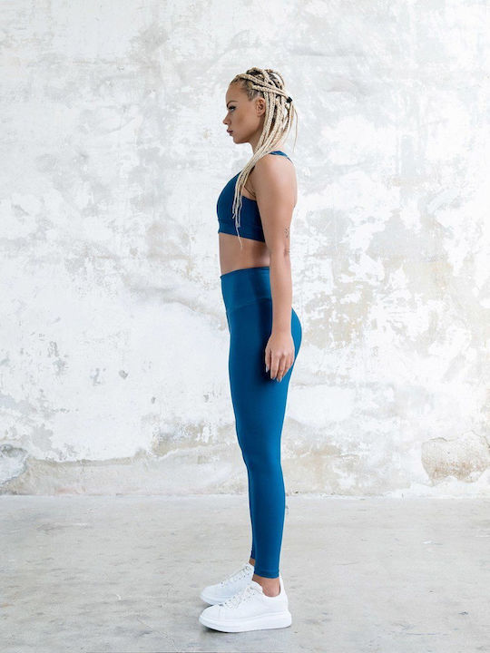 Lismina Frauen Leggings Πετρόλ