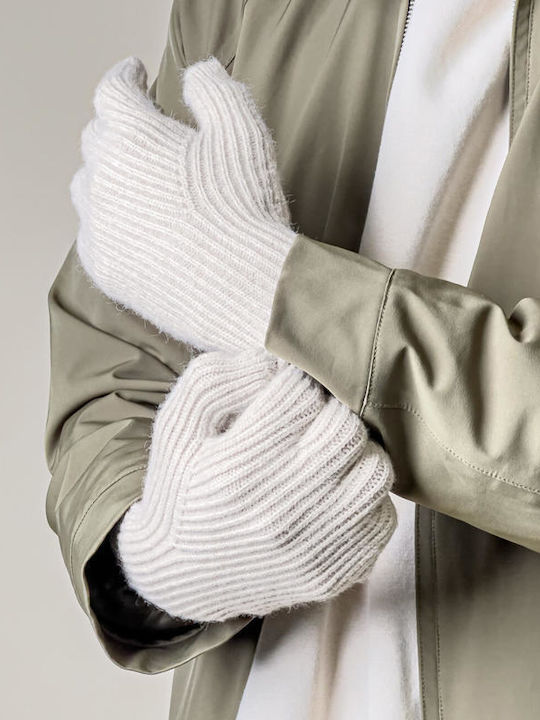 Beige Gestrickt Handschuhe