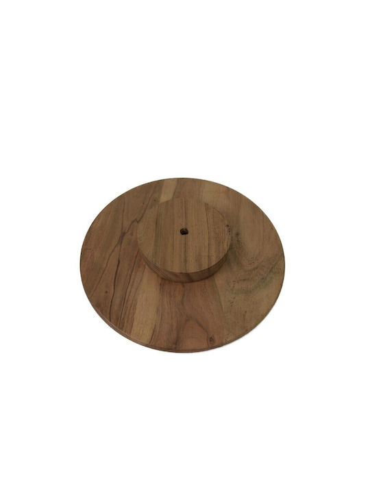 Nakaro Wood Servierplatte Drehend Hölzernes 35x35x4cm 1Stück