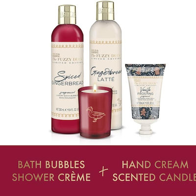 Baylis & Harding Fuzzy Duck Winter Wonderland Luxury Hautpflegesets für Reinigung Körperreinigung mit Duftkerze , Schaumbad & Handcreme