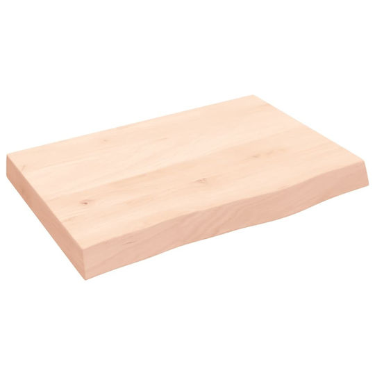 vidaXL Waschtisch ohne Waschbecken L60xB40xH6cm Braun