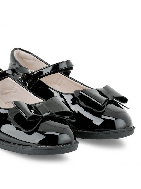 Exe Kids Ballerinas with Hoop & Loop Closure Black