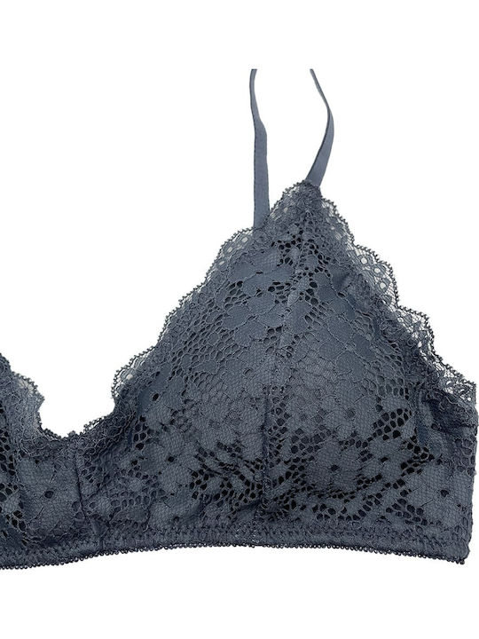 Dyana Lace Underwear Set with Bra & String Dark blue