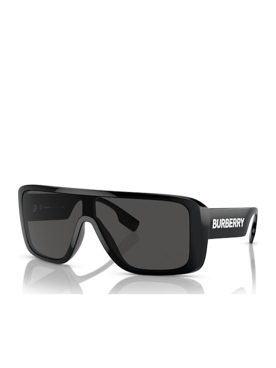 Burberry Unisex Sunglasses With Black Horn-Rimmed Frame And Grey Lens BE4401U 300187