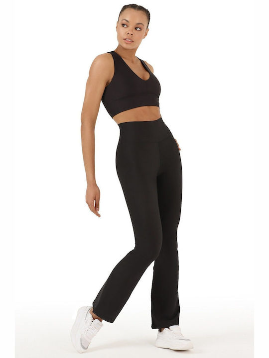 Superstacy Women's Long Training Legging High Waisted & Push Up Black