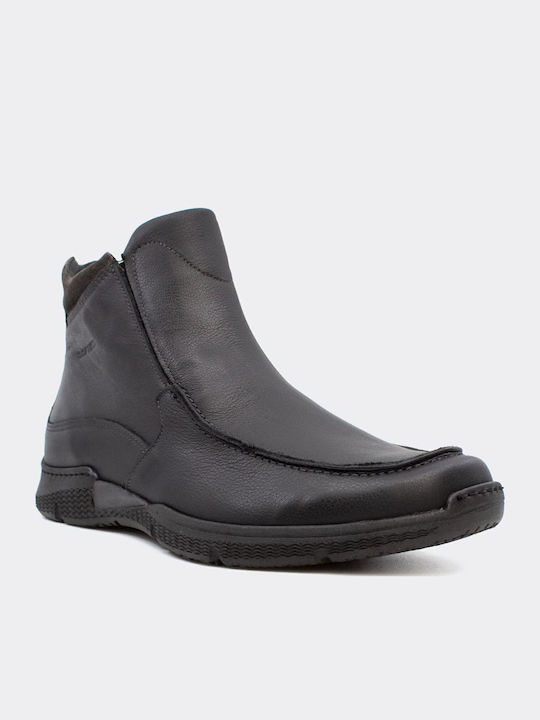 Leder Schwarz Herrenstiefel Anatomisch