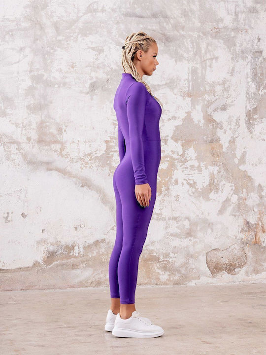 Lismina Damen Einteiler Anzug Purple